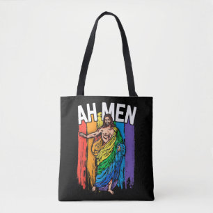 Ah Mannen Gay Jesus Shirt Funny LGBTQ Shirten Gift Draagtas
