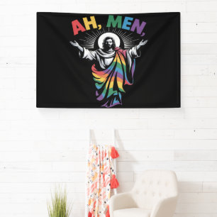 Ah Mannen Grappig LGBT Gay Pride Spandoek