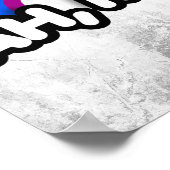 Ah Mannen - Regenboog Jezus Poster (Hoek)