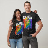 Ah Men God Jesus Christian LGBTQ Lesbian Gay Pride T-shirt (Unisex)