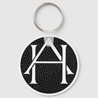 AH Monogram voor de initialen/letters AH. Sleutelhanger