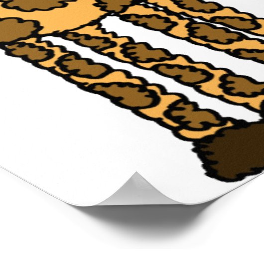 AH- Poster de la Giraffe funky (Coin)