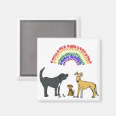 AH- Pups et aimant arc-en-ciel (Recto/Verso)