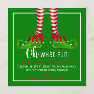 Ah, quelle invitation de fête de Noël d'amusement