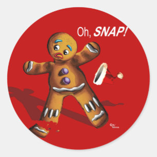 Ah, rupture ! Étiquette de cadeau de Noël