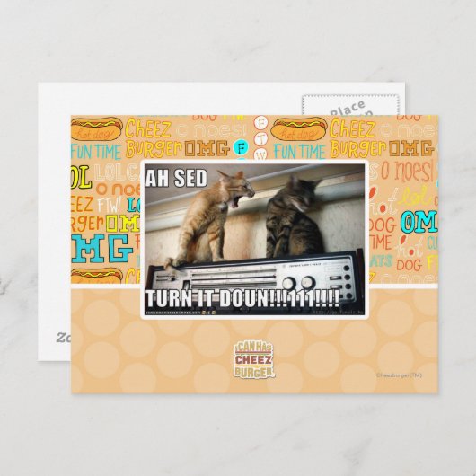 Ah Sed, zet het zachter!! Briefkaart (Voorkant / Achterkant)