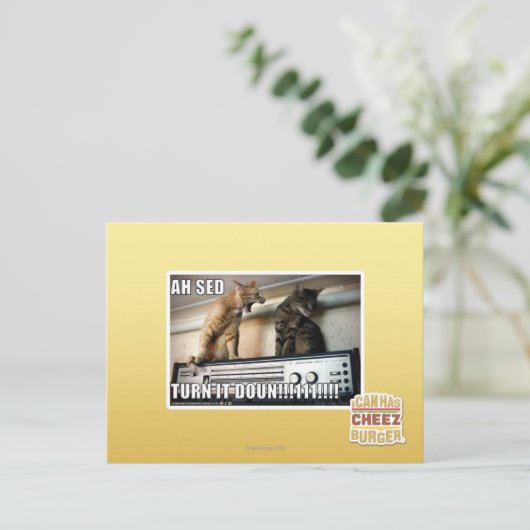 Ah Sed, zet het zachter!! Briefkaart (Staand voorkant)