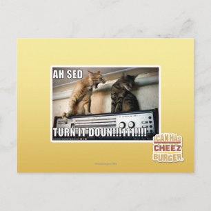 Ah Sed, zet het zachter!! Briefkaart