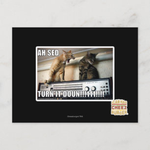 Ah Sed, zet het zachter!! Briefkaart