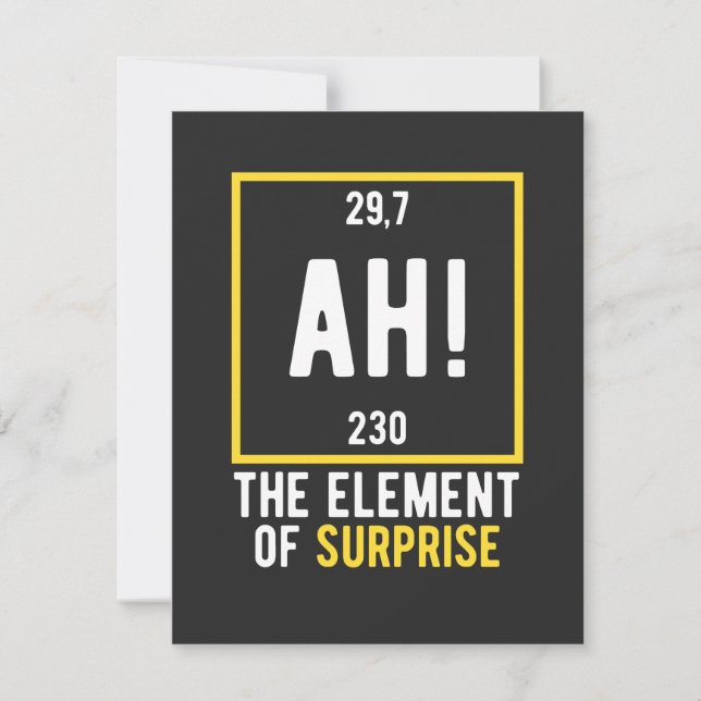 Ah The Element of Surprise (Voorkant)