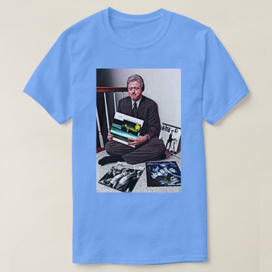 AHa Bill Clinton Super Fan T-shirt (Design voorkant)