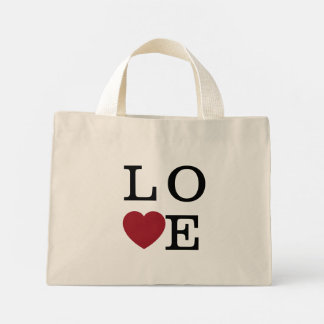 Ahava (Liefde) rood Mini Tote Bag