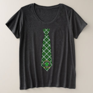 Ahearne/Aherne Irish Tartan Necktie Grote Maat T-shirt