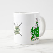 Ahearne Iers Wapen Gepersonaliseerd Extra Grote Beker (Voorkant rechts)