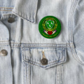 Ahearne Ierse Schild & Claddagh Ronde Button 5,7 Cm (In situ)