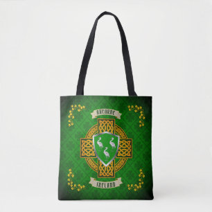 Ahearne Irish Shield & Celtic Cross gepersonalisee Draagtas