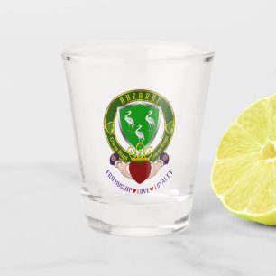 Ahearne Irish Shield & Claddagh Shot Glas