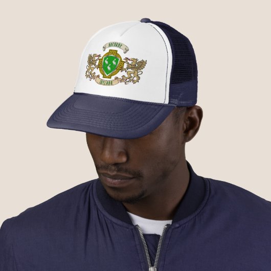 Ahearne Irish Shield & Griffins Personalized Trucker Pet (In situ)