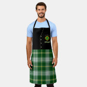 Ahearne Irish Shield & Tartan Gepersonaliseerde Ki Schort (Gedragen)
