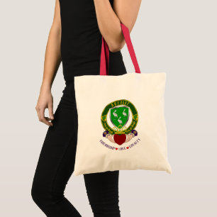 Ahearne Irish Shield w/Claddagh Tote Bag