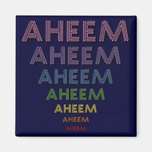 Aheem mantra magneet (Voorkant)