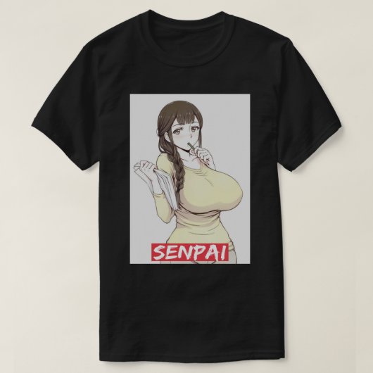 ahegao Senpai 1 T-shirt (Design voorkant)