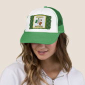 Aherne Ierse vlag Shamrock Trucker Hat Pet (In situ)