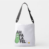 Ahfalafel Pickleball Cross Body Canvas tas (Voorkant)