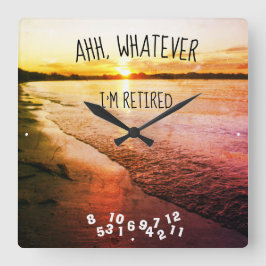 Ahh, wat ik ook ben in de gevangenis. vierkante klok