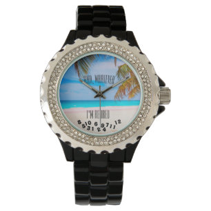 Ahh, wat ik ook ben, of een Gezegde strand. Horloge