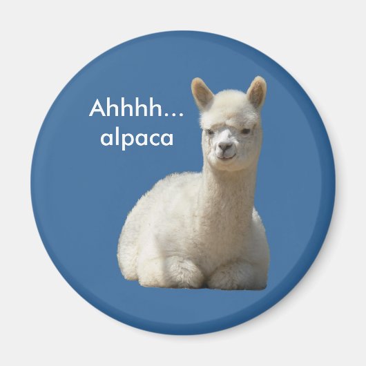 Ahhh Alpaca Magnet (Devant)
