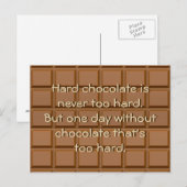 ahhh chocolade briefkaart (Voorkant / Achterkant)