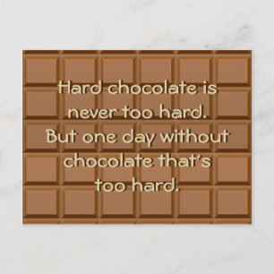ahhh chocolade briefkaart