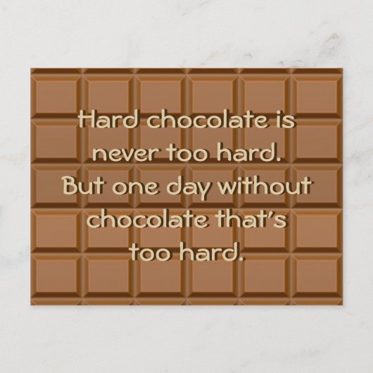 ahhh chocolade briefkaart (Voorkant)