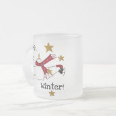 AHHH WINTER MATGLAS KOFFIEMOK (Voorkant links)