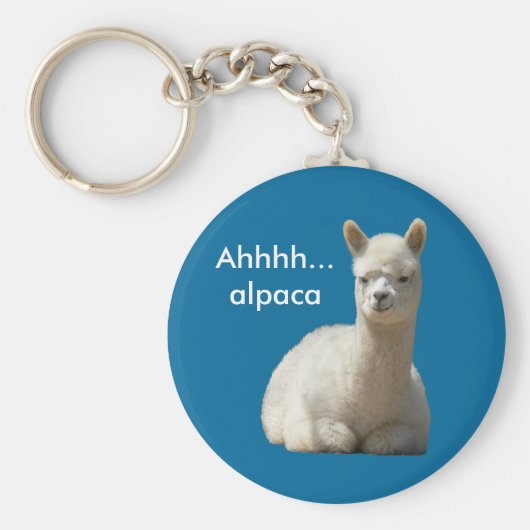 Ahhhh Alpaca Sleutelhanger (Voorkant)