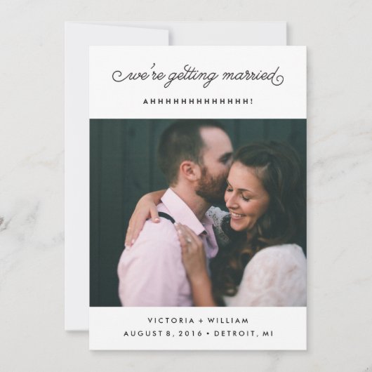 Ahhhhh - Sla de datum op Save The Date (Voorkant)