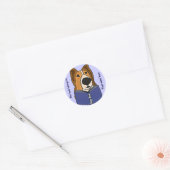 AHL - Sheltie Lire un livre Stickers (Enveloppe)