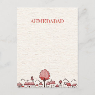 Ahmedabad India Travel Briefkaart