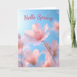 Ahmet Hands Hello Spring Beautiful Greeting Card  Kaart