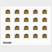 Ahool Vierkante Sticker (Vel)