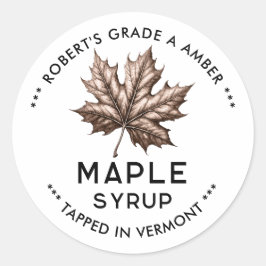  ahornsiroop label