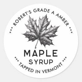 ahornsiroop label