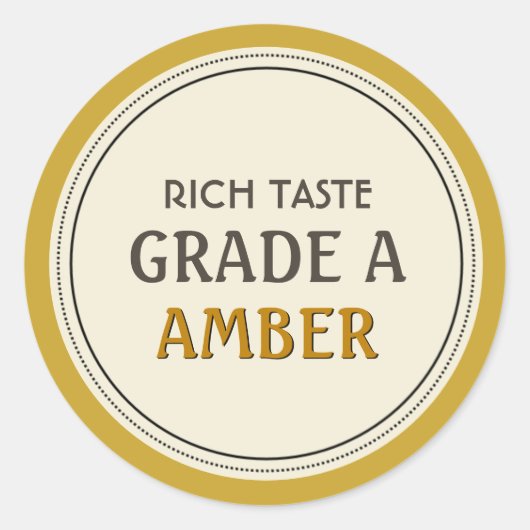 Ahornstroop Grade A Amber Label (Voorkant)