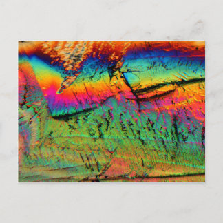 ahornstroop onder een microscoop briefkaart