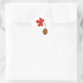 Ahornstroop Tap Ronde Sticker (Tas)