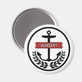 Ahoy - Aimant rond Standard De 2¼ Pouce (Recto/Verso)