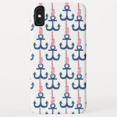 Ahoy  Anchor patroon. Case-Mate iPhone Case (Achterkant)