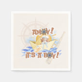 Ahoy! Baby Boy Douche Papier Servetten (Voorkant)