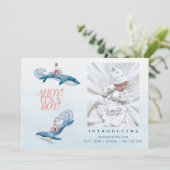 Ahoy Baby Boy Faire-part de naissance (Debout devant)